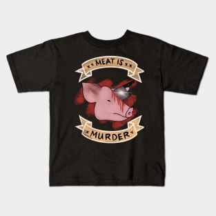 Meat is Murder Kids T-Shirt